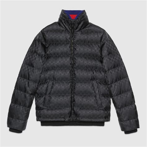 gucci gg jacquard padded jacket replica|gucci embroidered jacket.